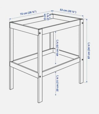 Cambiador IKEA Sniglar + Accesorios
