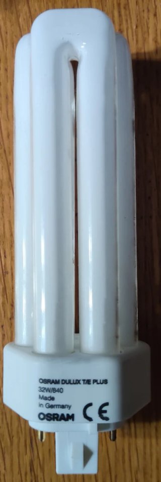 3 Lampadine Fluorescenti General Electric e Osram