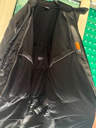 Giacca Moto Nera e Grigia