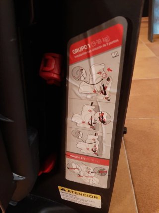 Silla de coche Isofix Grupo 1, 2 y 3.