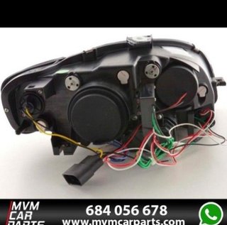 Faros delanteros con luz diurna para Audi A4 B7 Cr