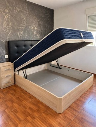 Cama canapé abatible con cabecero