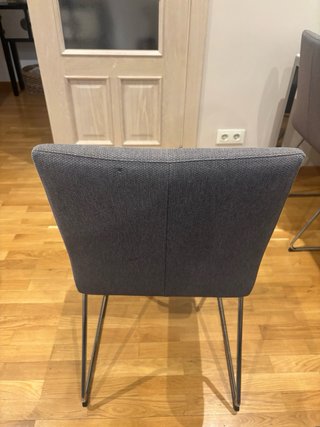 Mesa cristal y 4 sillas comedor