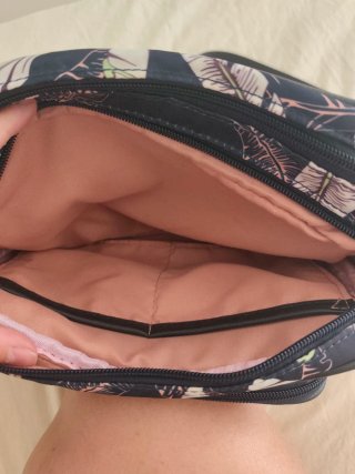 Bolso bandolera Misako estampado hojas