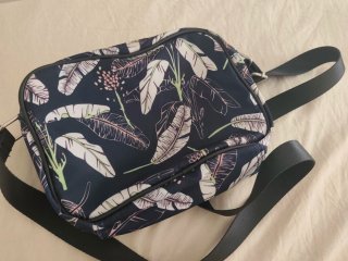 Bolso bandolera Misako estampado hojas