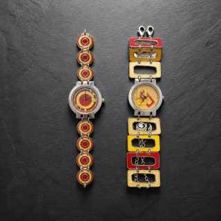 Relojes de pulsera con diseño circular y rectangul