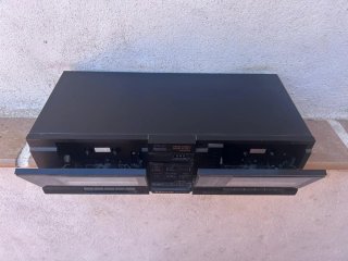 Casetera Doble Sanyo Negra