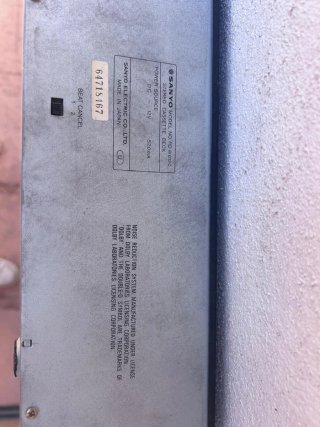 Casetera Doble Sanyo Negra