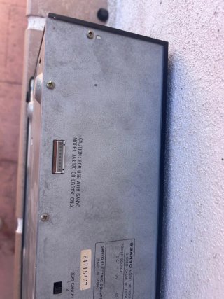 Casetera Doble Sanyo Negra