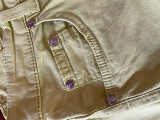 Pantaloni Trussardi Giallo Taglia 26 (40)