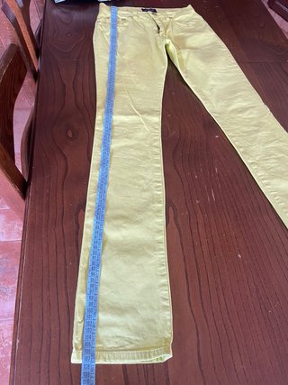 Pantaloni Trussardi Giallo Taglia 26 (40)