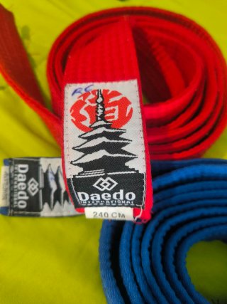 Cinture Karate Rosso e Blu