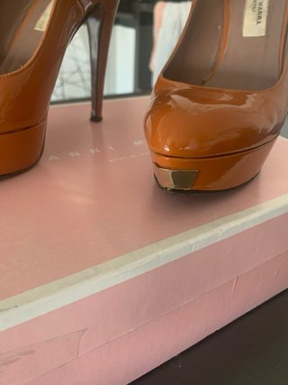 Scarpe GIANNI MARRA tacco alto vernice ruggine
