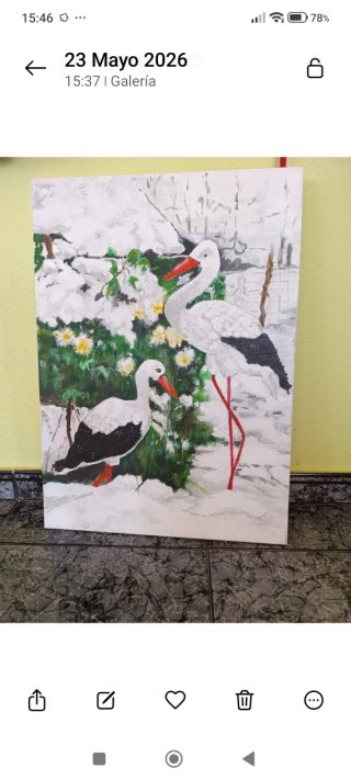 Cuadro Acrílico Hecho a Mano 70x50cm