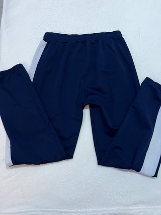 Pantalón chándal jogger azul y blanco Talla M/L