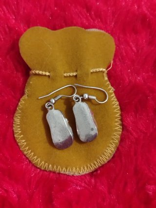 Orecchini Rosa e Argento per Bambini