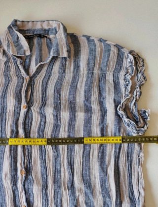 Camiseta larga Zara rayas