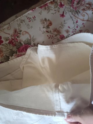 Falda corta Stradivarius blanca
