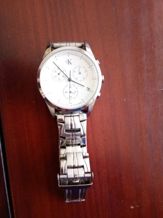 Reloj Calvin Klein Cronógrafo Esfera Blanca