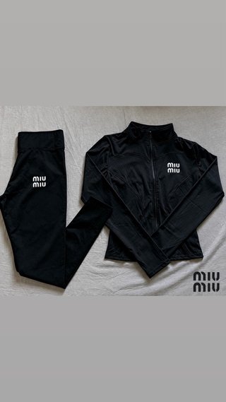 Set sportivo Miu Miu nero