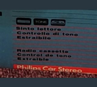 Radio ausente de coche Philips extraible