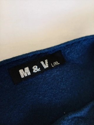 Maglione donna cashmere blu L