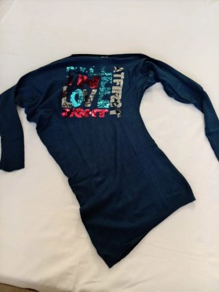 Maglione donna cashmere blu L