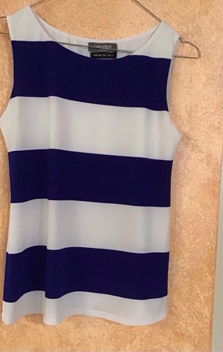 Canotta Camomilla righe blu/bianco tg.42(S)