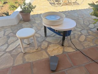 Torno Shimpo RK-55 + taburete | casi nuevo