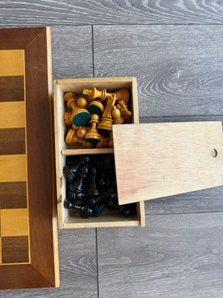 Tablero de ajedrez de madera
