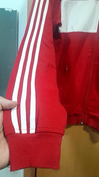 Chaqueta Adidas Roja Mujer