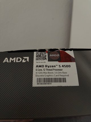 Procesador AMD Ryzen 5 4500 AM4 Box