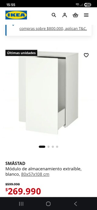 Módulo Almacenamiento Smastad Extraíble IKEA