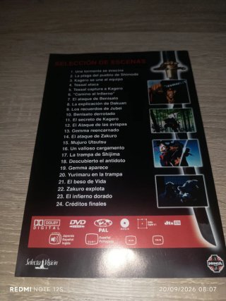 DVD Ninja Scroll. Edición Especial 10° Aniversario