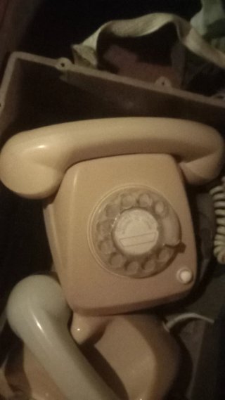 Teléfono antiguo de disco