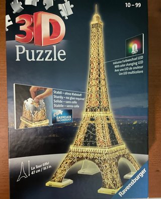 Puzzle 3D Torre Eiffel