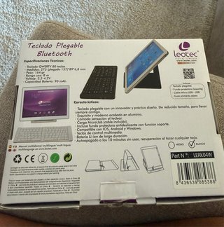 Teclado Plegable Bluetooth Leotec