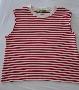 Top sin mangas United Colors of Benetton Rayas