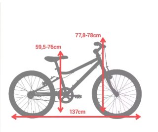 Bicicleta infantil BTWIN Riverside 20 blanca 6 a 9