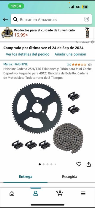 Kit Cadena Piñón Minimoto 49cc