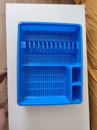 Escurreplatos Azul ideal para no hacer equilibrios