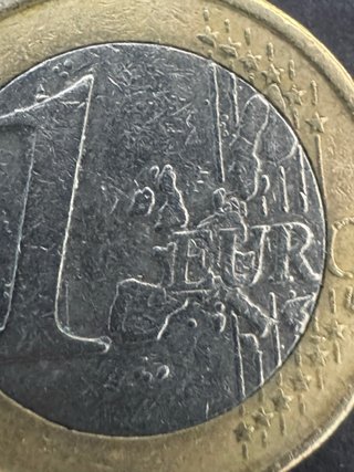Moneda 1 Euro Finlandia 2000 con errores