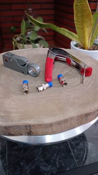 Conjunto Ferramentas Prensagem Cabo Coaxial