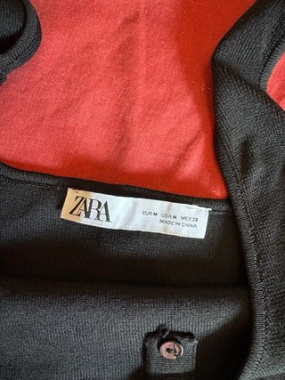 Top Zara Negro Tirantes