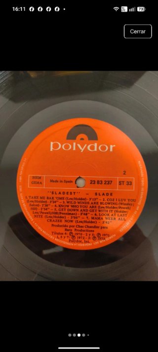 Vinilo Lp - Slade Sladest (1973) Polydor