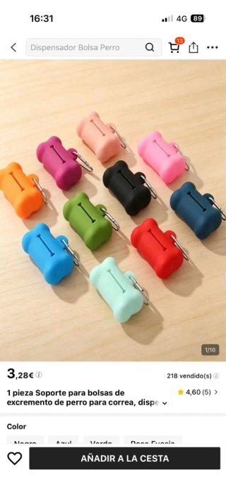 Dispensador Bolsa Perro Hueso