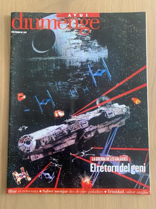 Pack 5 revistas originales Star Wars 1997, 99 y 02