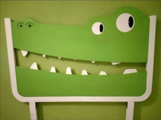 Cabecero infantil 90 cm cocodrilo