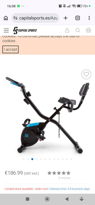 Bicicleta Estática Plegable
