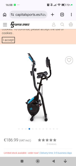 Bicicleta Estática Plegable